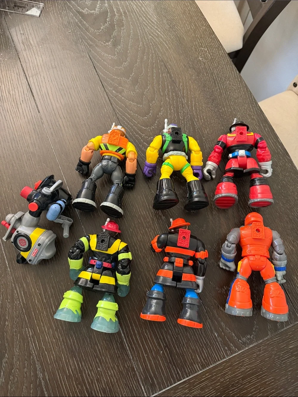 Fisher Price Rescue Hero Kids Action Play Figures Firefighter Lot Set of 7
